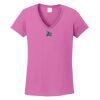 Women's Heavy Cotton 100% Cotton V Neck T Shirt Thumbnail