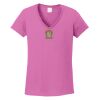 Women's Heavy Cotton 100% Cotton V Neck T Shirt Thumbnail